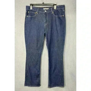 Levis 415 Jeans Women's 31 Relaxed Bootcut Mid Rise Blue Denim Stretch Dark Wash
